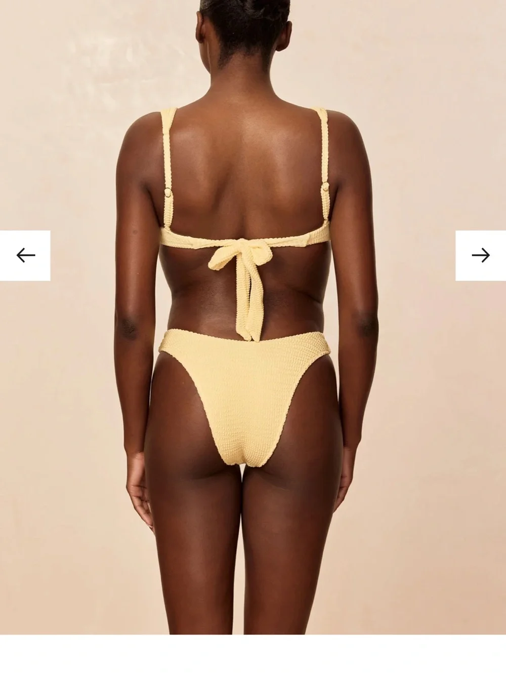 Monday Swimwear Byron Bottom Honey Crinkle Size P(XS)